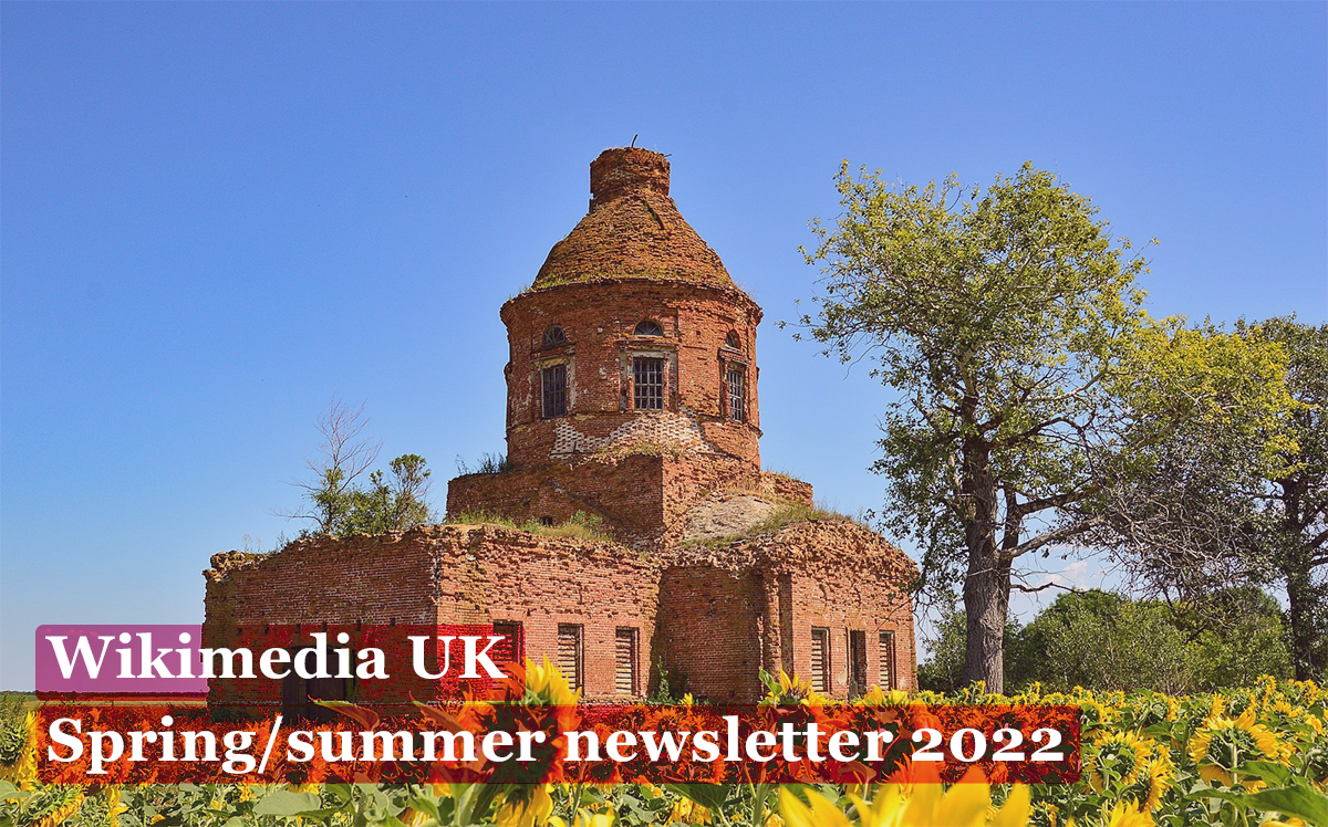 Header image for the spring/summer newsletter featuring tenth place Wiki Loves Monuments winner,