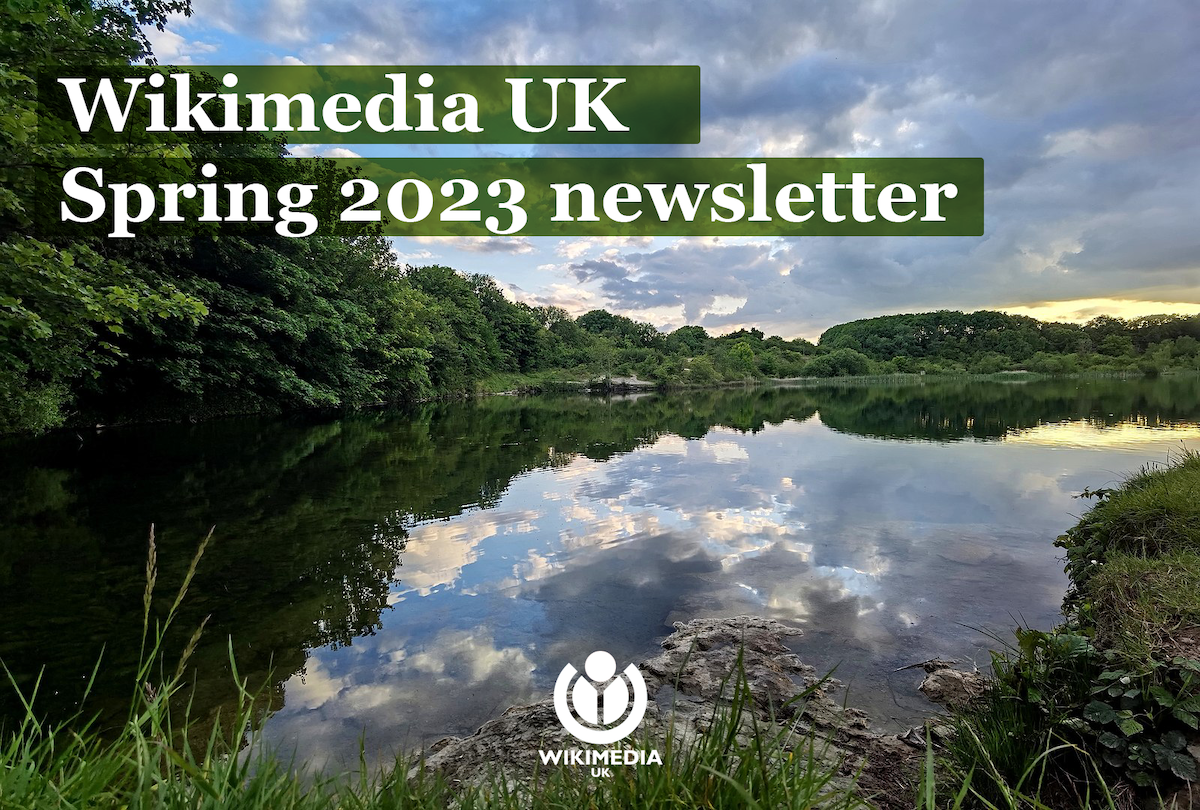 Spring newsletter header image featuring File:Cosmeston lakes, Vale of Glamorgan, Wales, CF64.jpg