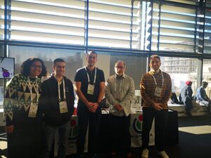 Jimmy Wales and staff from Wikimedia UK and Wikimedia Deutschland at SOOCon23