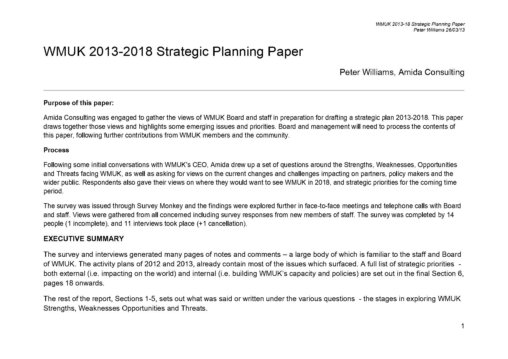 Situational review report