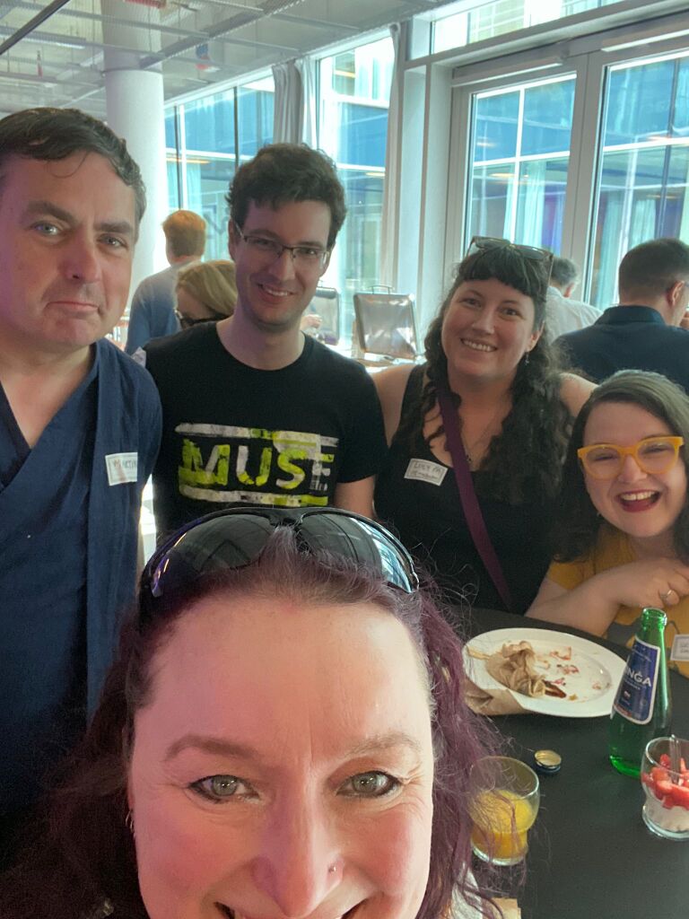 File:Wikimedia UK staff at Wikimania 2024 lunch.jpg
