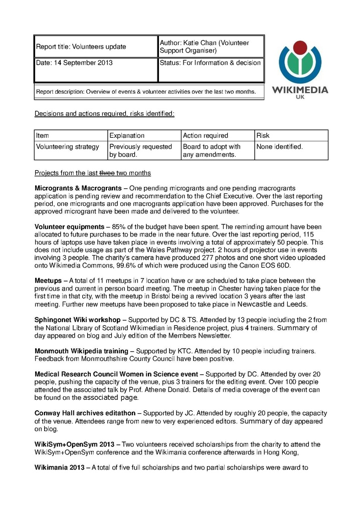 File:Volunteer Support Organiser report, September 2013.pdf