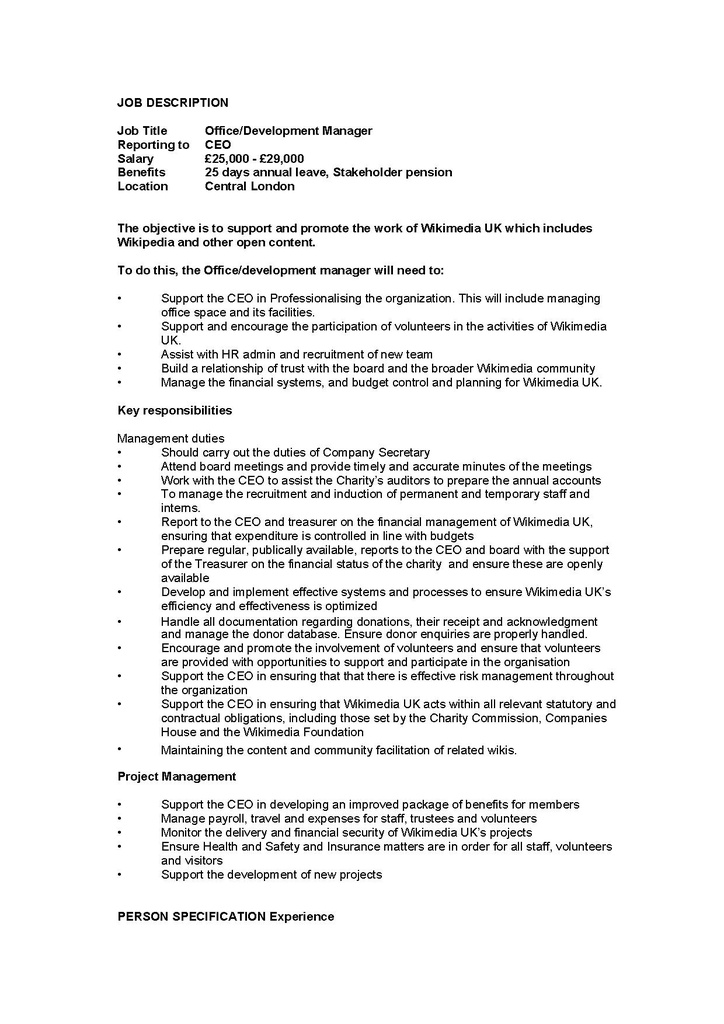 File:2011 Office manager job description.pdf