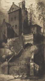 Drummond Castle by Susan Fletcher, about 1907