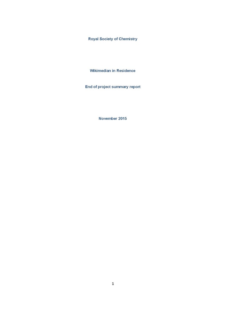 File:Royal Society of Chemistry Wikimedian in Residence final report 2014-15.pdf