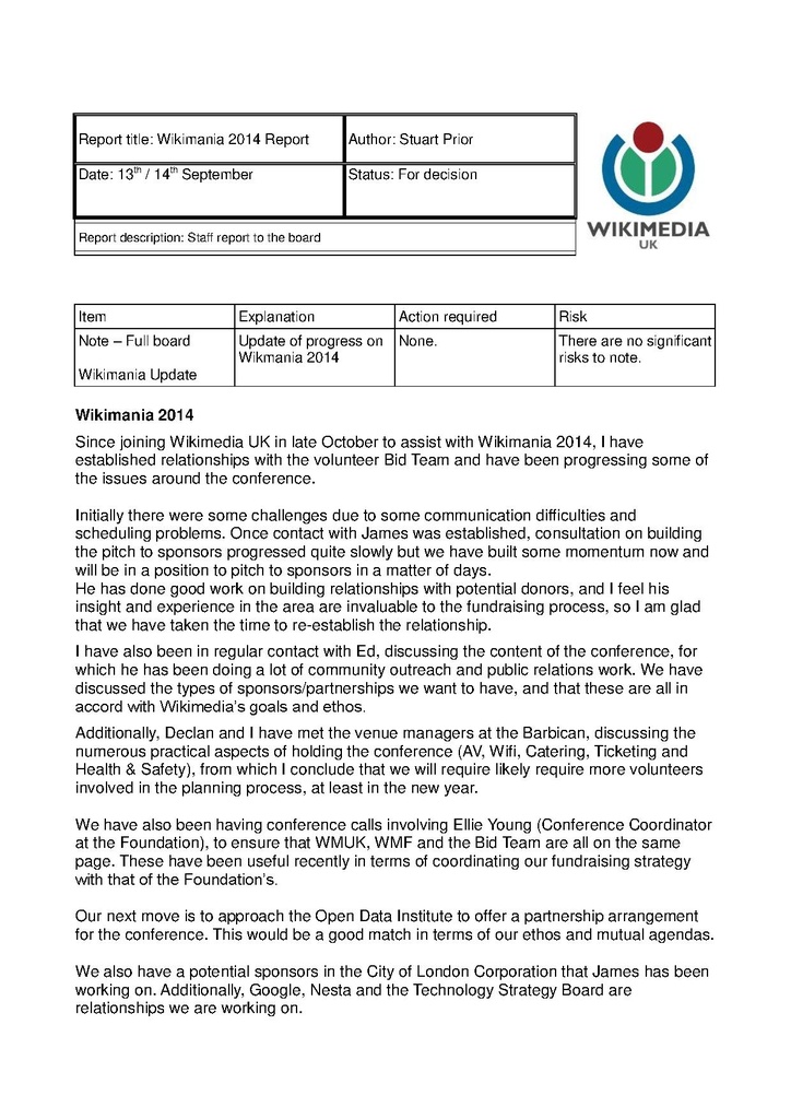 File:Wikimania 2014 report, December 2013.pdf