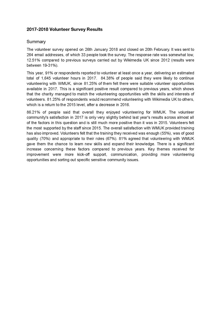 File:2017-2018 Volunteer Survey - Full Report.pdf
