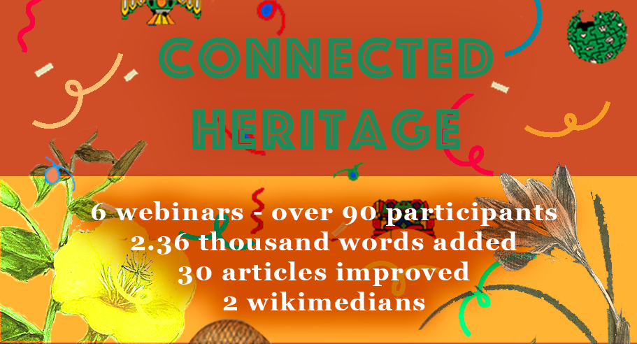 3 month stats of connected heritage